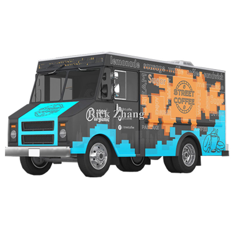 Coffee Tea Vendor - โทรศัพท์มือถือไฟฟ้ารถบรรทุกอาหาร Catering Trailer ห้องครัว Dining Car