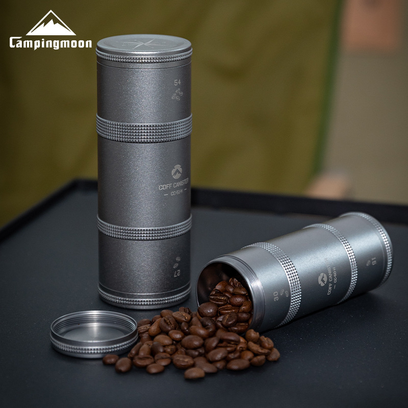 Coffee Tea Equipment - CAMPINGMOON 1pcs กาแฟถั่วกระเป๋าเดินทางปิดผนึกกระป๋องผงกระป๋องชา Camping อุปกรณ์ Outdoor