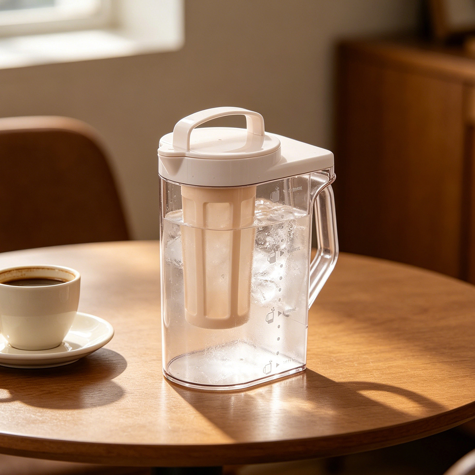Dispenser Coffee And Tea - เหยือกชงกาแฟสกัดเย็นขนาด 1.6 ลิตร พร้อมฝาปิดพลาสติกสำหรับกรองชา น้ำผลไม้เย็น ชงชาเย็น