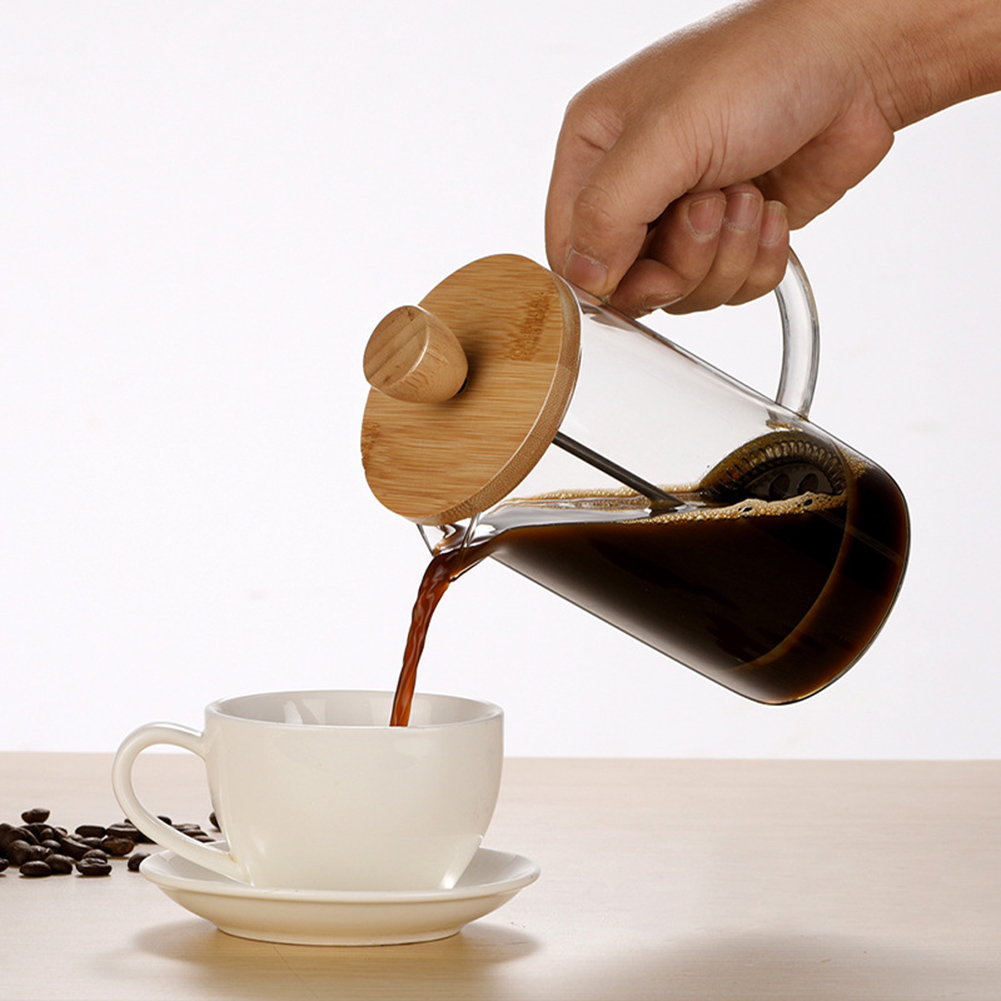 French Press Coffee & Tea - หม้อกรองกาแฟแบบฝรั่งเศสอเนกประสงค์ เหมาะสำหรับกาแฟและชา สำหรับคนรักกาแฟ