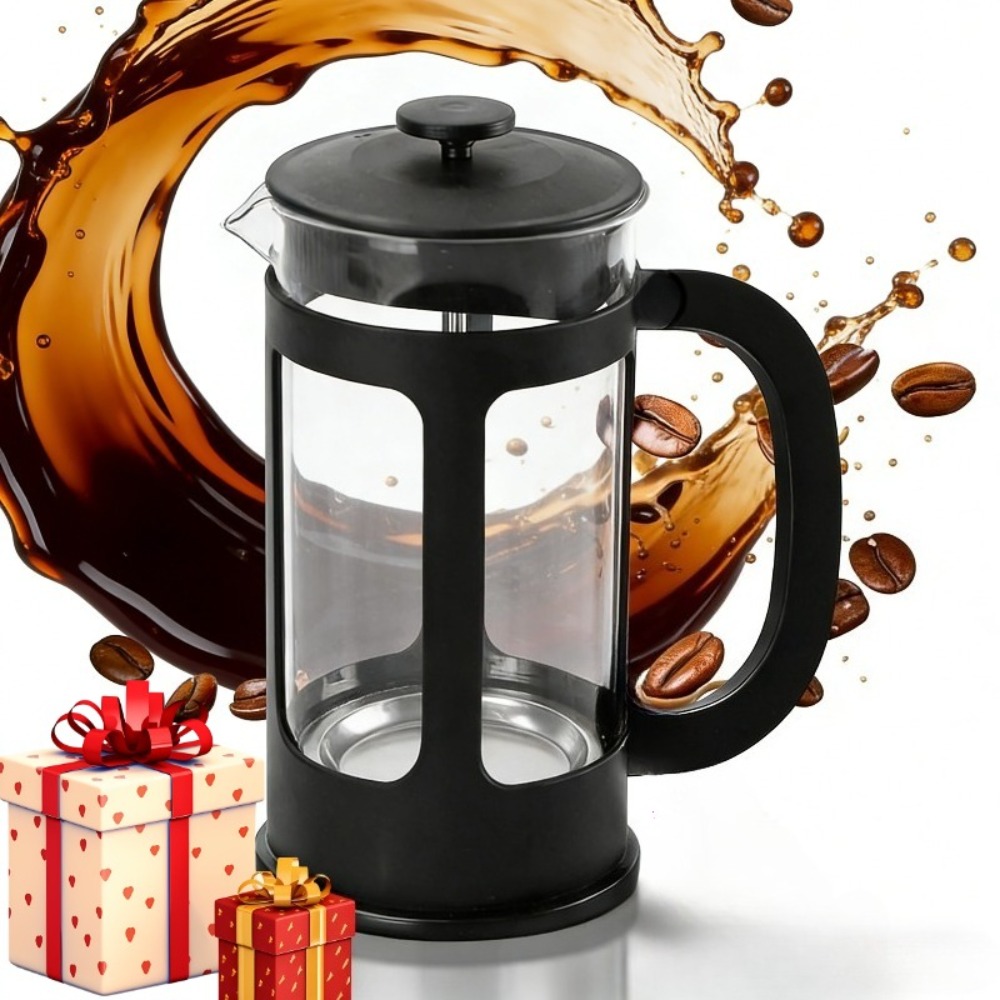 French Press Coffee & Tea - กาต้มกาแฟแบบเฟรนช์เพรส 350 มล./11 ออนซ์ พร้อมตัวกรองสแตนเลส ทนความร้อน