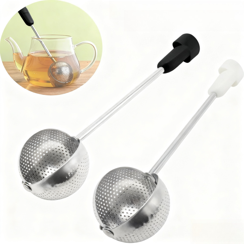 Dispenser Coffee And Tea - ที่กรองชาแบบตาข่ายสแตนเลส สำหรับชาใบหลวม ที่กรองชาแบบใช้ซ้ำได้ สำหรับชาใบหลวม ผงกาแฟ