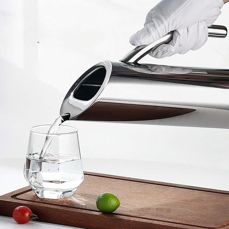 Coffee Tea Equipment - เหยือกน้ําสแตนเลสตรงเหยือกน้ํา Carafe ชาเย็น/กาแฟเย็น Dispenser เหยือกครัวสําหรับตู้เย็นกลางแจ้งของขวัญ