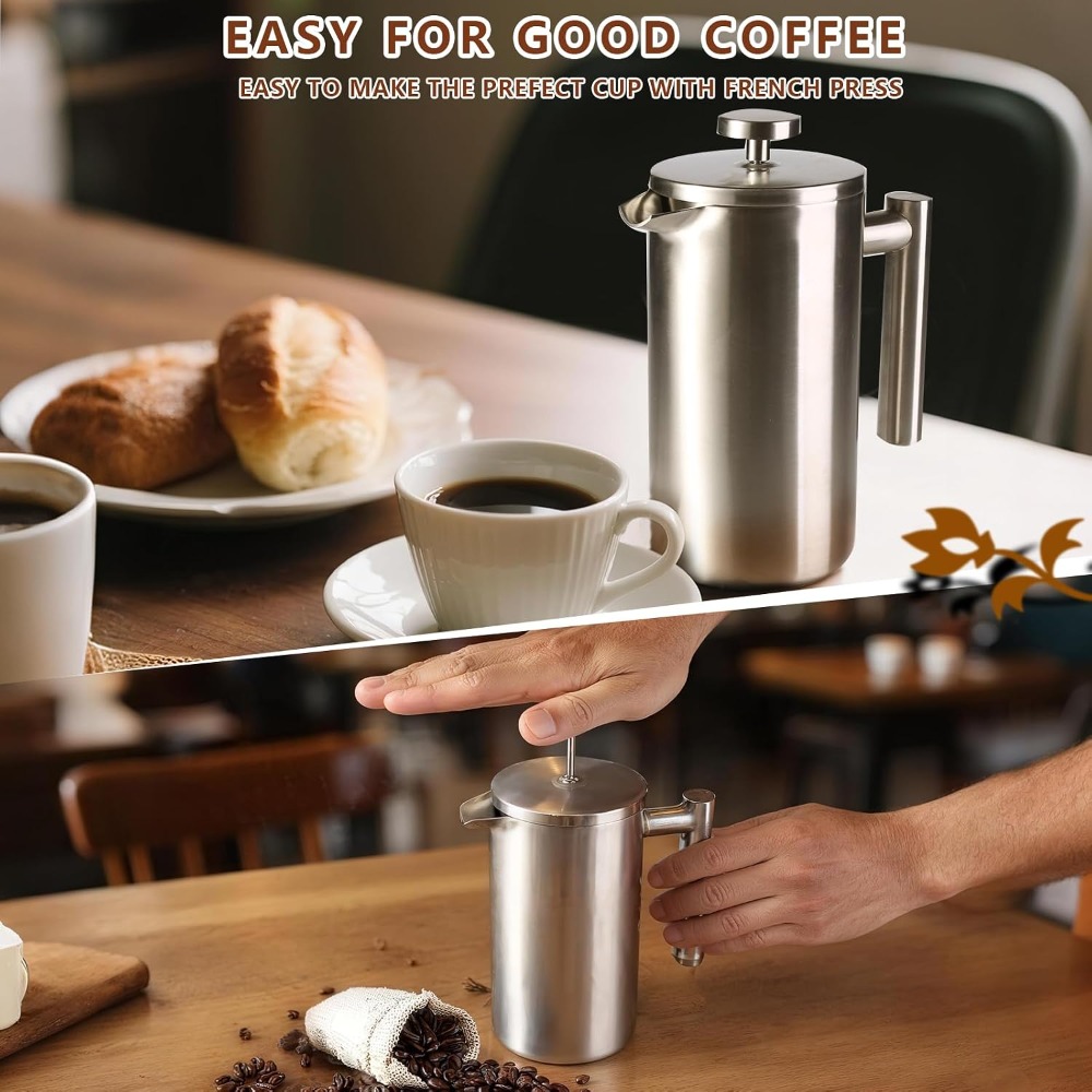 เครื่องชงกาแฟเฟรนช์เพรส สแตนเล - French Press Coffee & Tea บทวิจารณ์และราคา