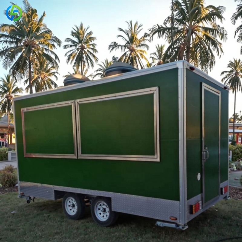 รถพ่วงขายอาหารเคลื่อนที่แบบกำห - Coffee Tea Vendor บทวิจารณ์และราคา