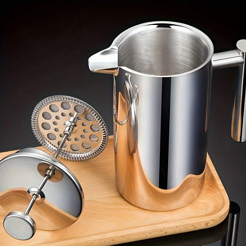 เครื่องชงกาแฟเฟรนช์เพรสสแตนเลส - French Press Coffee & Tea บทวิจารณ์และราคา