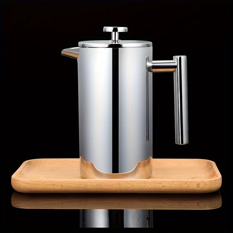 เครื่องชงกาแฟเฟรนช์เพรสสแตนเลส - French Press Coffee & Tea บทวิจารณ์และราคา