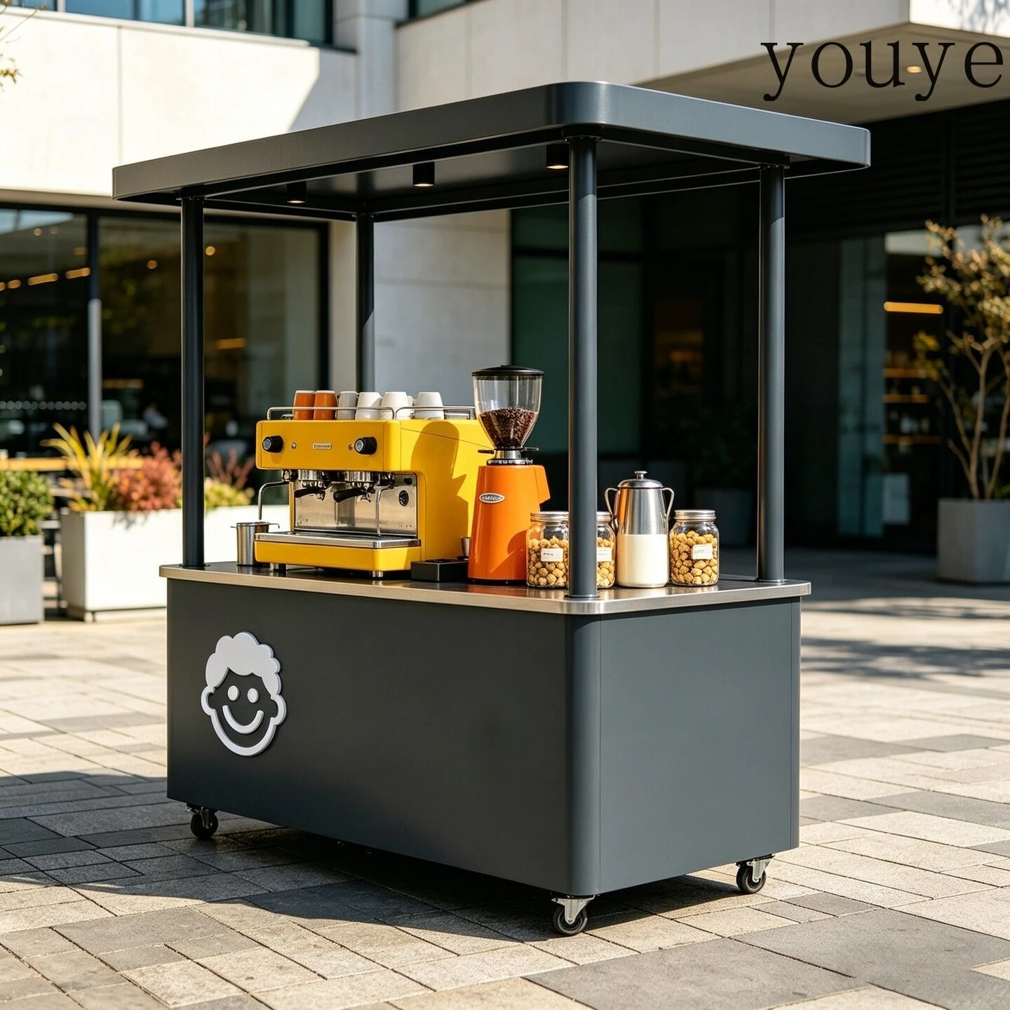 รถเข็นเหล็กดัดสำหรับขายกาแฟและ - Coffee Tea Vendor บทวิจารณ์และราคา