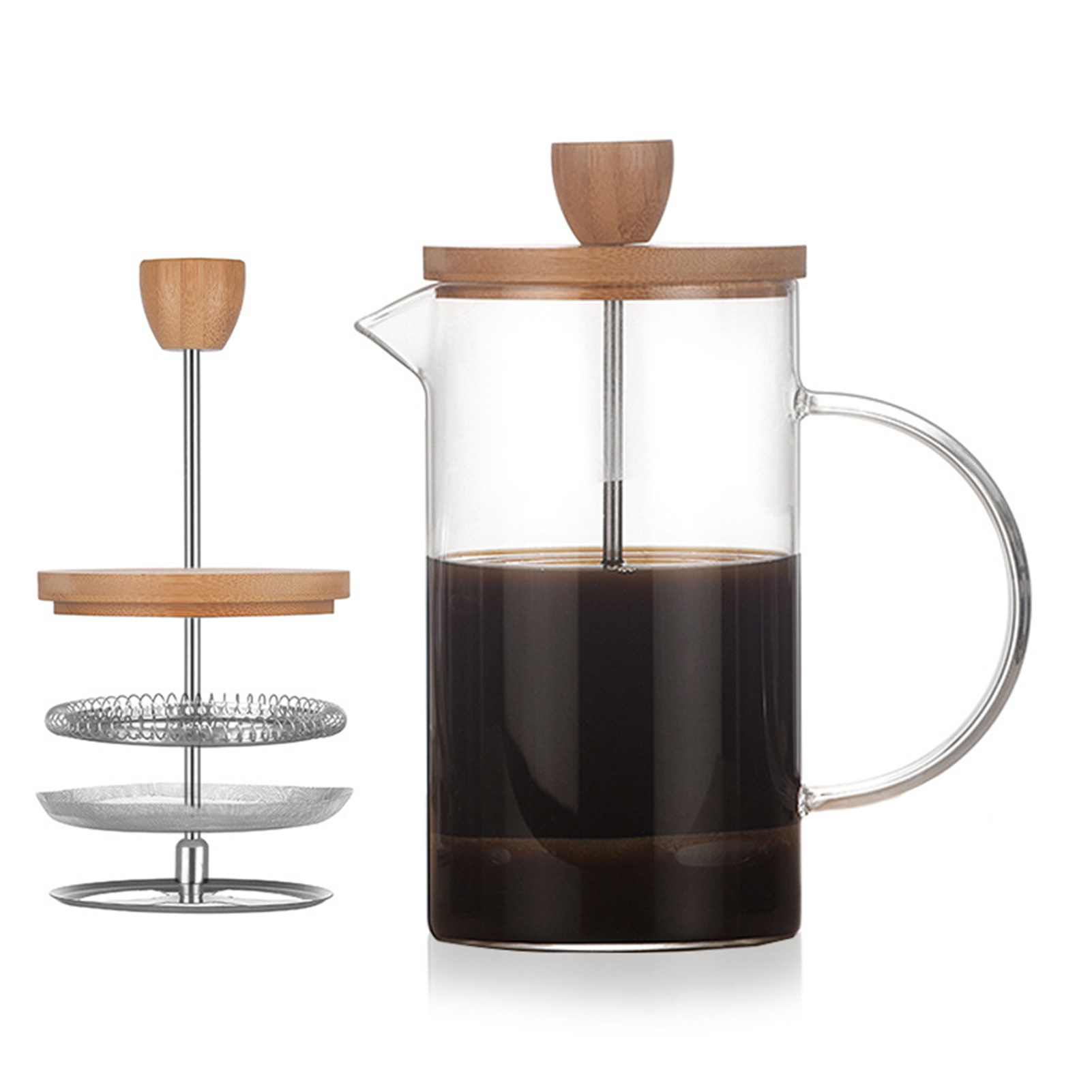 หม้อกรองกาแฟแบบฝรั่งเศสอเนกประ - French Press Coffee & Tea บทวิจารณ์และราคา