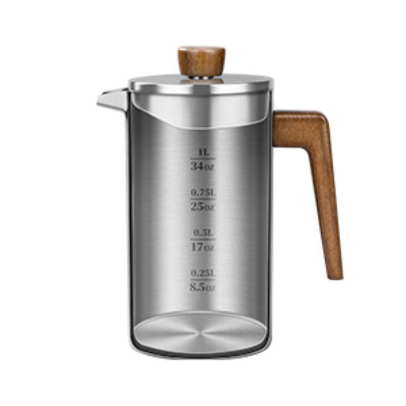 หม้อเฟรนช์เพรสสแตนเลส JUSTINLA - French Press Coffee & Tea บทวิจารณ์และราคา