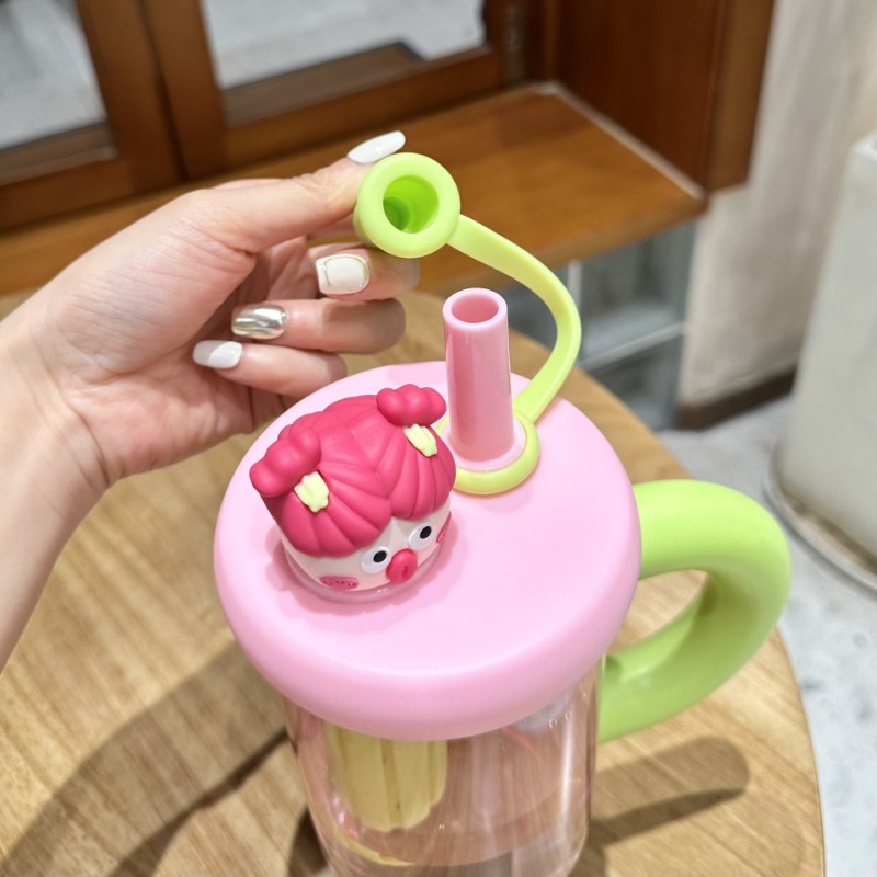 แบบพกพาขวดน้ําฟางน่ารักถ้วยฟาง - Coffee Tea Equipment บทวิจารณ์และราคา