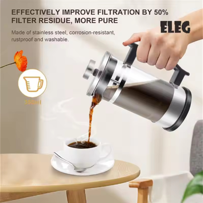 หม้อกาแฟเฟรนช์เพรสพร้อมตัวกรอง - French Press Coffee & Tea บทวิจารณ์และราคา